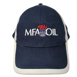 MFA Oil Since 1929 Strapback Trucker Hat Blue One Size Adjustable Embroidered